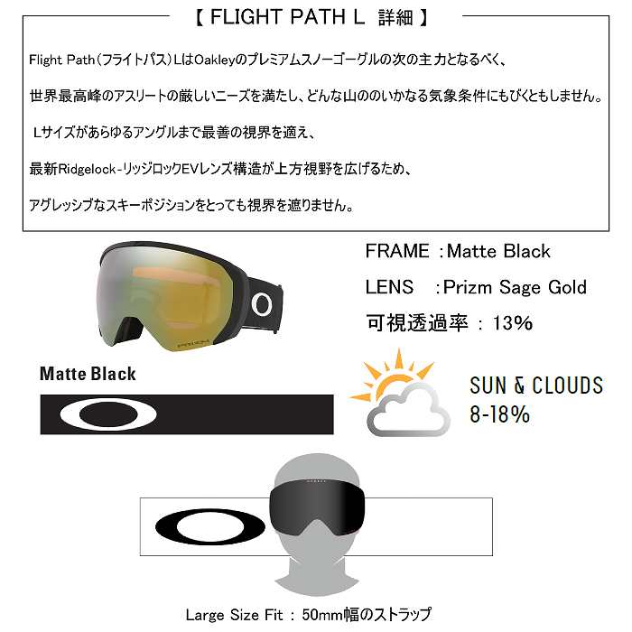 OAKLEY オークリー FLIGHT PATH L フライトパスエル MATTE BLACK PRIZM