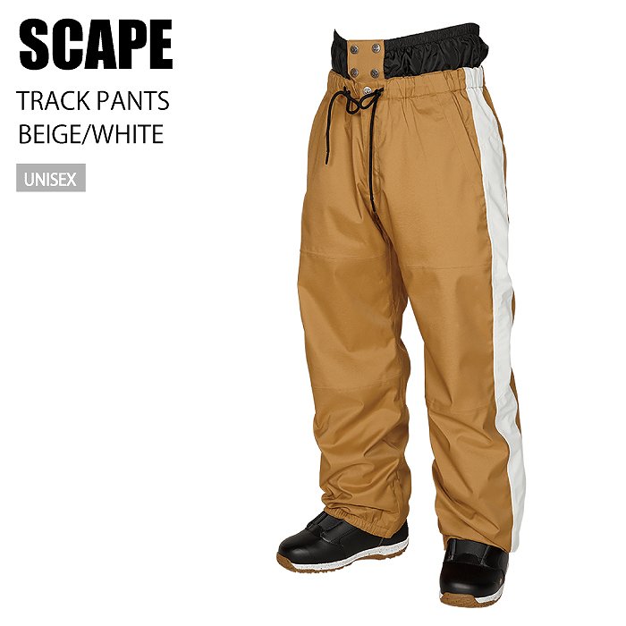 SCAPE エスケープ ウェア TRACK PANTS 22-23 BEIGE/WHITE メンズ