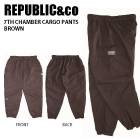 REPUBLIC&CO ѥ֥å  7TH CHAMBER CARGO PANTS 22-23 BROWN  ѿ  ѥ Ρܡ 饤ȥ 