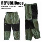REPUBLIC&CO ѥ֥å  ATHLETIC SOFTSHELL PANTS 22-23 OLIVE/BLACK  ѿ  ѥ Ρܡ 饤ȥ