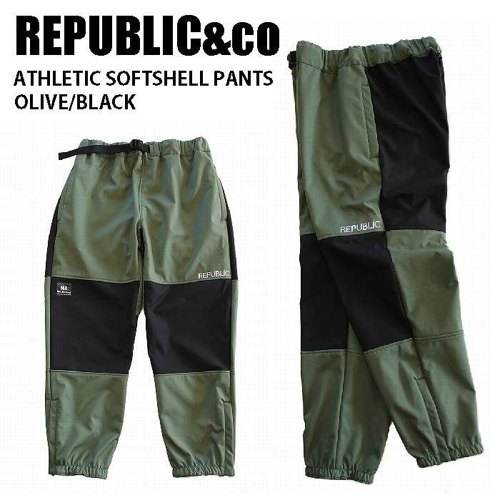 REPUBLIC&CO リパブリック ウェア ATHLETIC SOFTSHELL PANTS 22-23