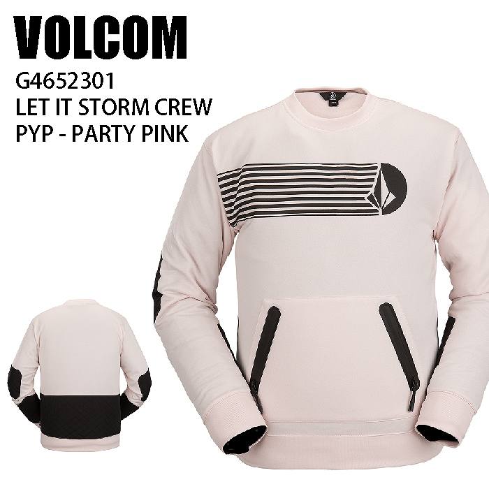 VOLCOM ボルコム ウェア LET IT STORM CREW 22-23 PYP メンズ