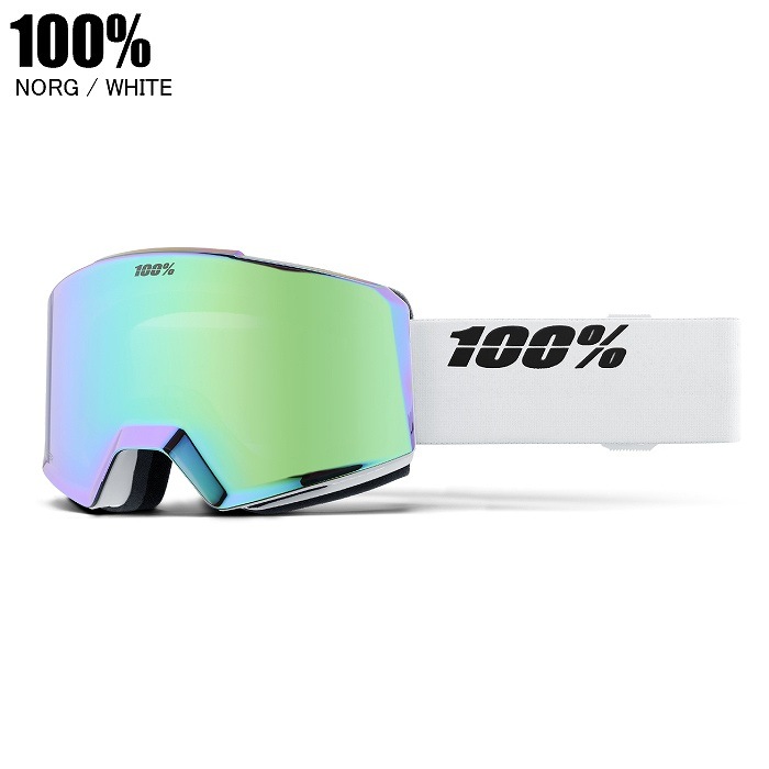 100%  ���ϥ�ɥ�å�  NORG WHITE/GREEN  �Ρ���  MIRROR GREEN LE��100�󥴡����롡���ڥ�����դ�