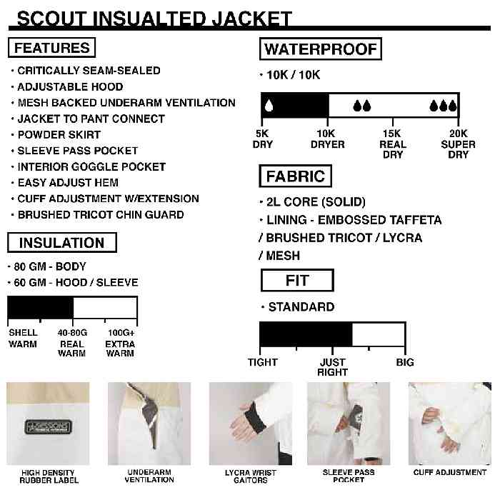 SESSIONS SCOUT JACKET サイズL SESSIONS SCOUT JACKET サイズL SCOUT INSULATED JACKET - BLACK
