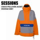 SESSIONS å  CHAOS PULLOVER JACKET 22-23 ORANGE/GREY  㥱å Ρܡ