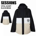 SESSIONS å  VITAL JACKET 22-23 BLACK/BEIGE  㥱å Ρܡ