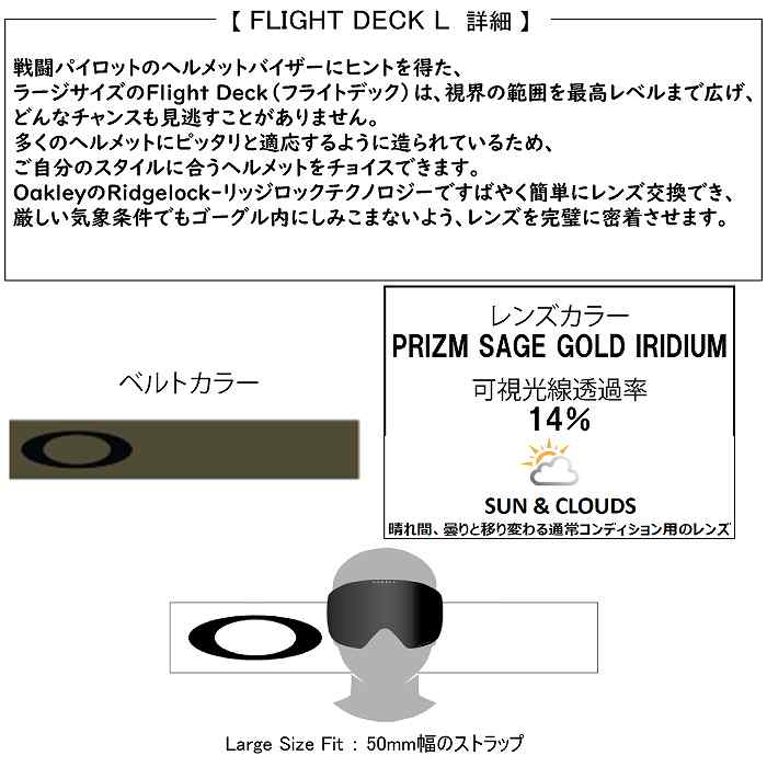 OAKLEY FLIGHT DECK L フライトデックエル MATTE NEW DARK BRUSH PRIZM