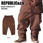 REPUBLIC&CO ��ѥ֥�å� ������ WIDE PAINTER PT 23-24 BROWN ��� �ѥ�� ���Ρ��ܡ��� �饤�ȥ�����
