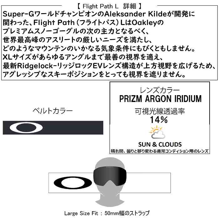 OAKLEY オークリー FLIGHTPATH L フライトパスエル MATTE BLACK PRIZM