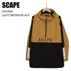 SCAPE   ANORAK 23-24 LIGHT BROWN/BLACK UNISEX  㥱å Ρܡ
