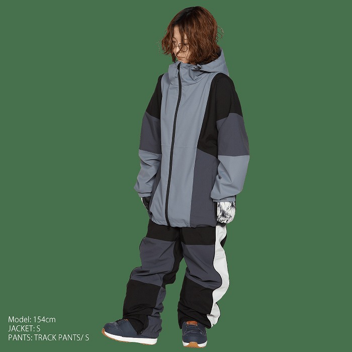 SCAPE エスケープ ウェア TRACK JACKET 23-24 DARK GRAY/BLACK UNISEX