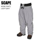 SCAPE ���������� ������ WORK PANTS 23-24 LIGHT GRAY UNISEX ��� �ѥ�� ���Ρ��ܡ���