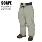 SCAPE ���������� ������ WORK PANTS 23-24 LIGHT KHAKI UNISEX ��� �ѥ�� ���Ρ��ܡ���