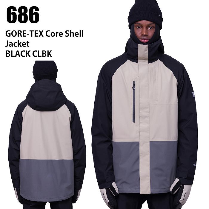686 åȥå  GORE-TEX CORE SHELL JKT 23-24 BLACK CLBK  㥱å Ρܡ ϥ