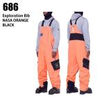 686 ���å��������ȥ��å��� ������ EXPLORATION BIB 23-24 NASA ORANGE BLACK ��� �ѥ�� ���Ρ��ܡ��� �����ϥ�