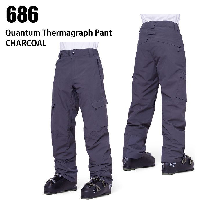 686 ���å��������ȥ��å��� ������ QUANTUM THERMAGRAPH PNT 24-25 CHARCOAL ��� �ѥ�� ���Ρ��ܡ��� �����ϥ�