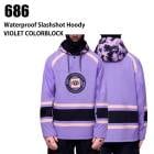 686 åȥå  WATERPROOF SLAPSHOT HOODY 23-24 VIOLET CLBK  Ρܡ 饤ȥ ϥ