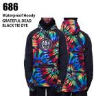 686 åȥå  WATERPROOF HOODY 23-24 GRATEFUL DEAD BLK TIE DYE   Ρܡ 饤ȥ ϥ