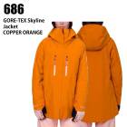 686 ���å��������ȥ��å��� ������ GORE-TEX SKYLINE SHELL JKT 23-24 COPPER ORANGE ��ǥ����� ���㥱�å� ���Ρ��ܡ��� �����ϥ�