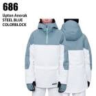 686 åȥå  UPTON INS ANORAK 23-24 STEEL BLUE CLBK ǥ 㥱å Ρܡ ϥ