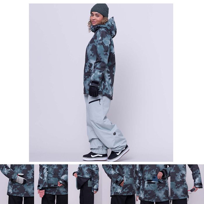 686 シックスエイトシックス ウェア UPTON INS ANORAK 23-24 STEEL