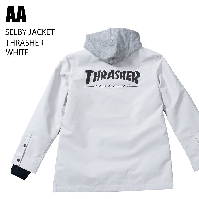AA ダブルエー ウェア SELBY JACKET 23-24 THRASHER WHITE レディース