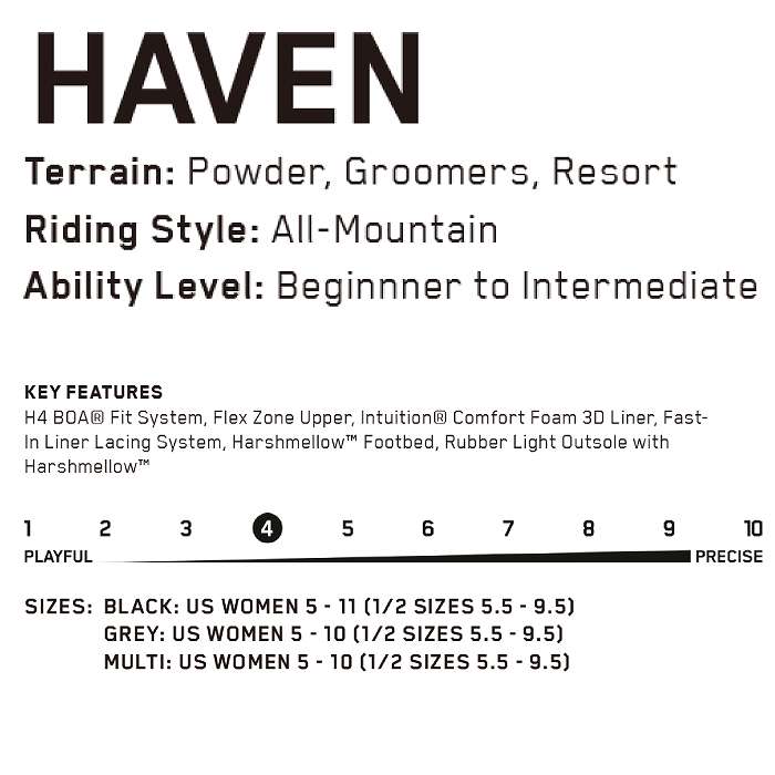 2026 K2 ケーツー HAVEN ヘブン BLACK 25-26 レディース スノーボード