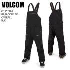 VOLCOM �ܥ륳�� G1352403 RAIN GORE BIB OVERALL BLK 23-24 �ܡ��ɥ����� ��� �ѥ�� �ӥ� �����ƥå��� ���Ρ��ܡ���