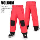 VOLCOM �ܥ륳�� G1352405 LONGO GORE-TEX PANT ORG 23-24 �ܡ��ɥ����� ��� �ѥ�� �����ƥå��� ���Ρ��ܡ���