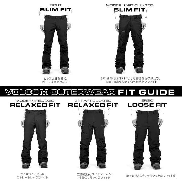 VOLCOM ボルコム G1352406 L GORE-TEX PANT GLD 23-24