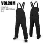 VOLCOM �ܥ륳�� G1352408 ROAN BIB OVERALL BLK 23-24 �ܡ��ɥ����� ��� �ѥ�� �ӥ� ���Ρ��ܡ���