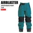 AIRBLASTER �����֥饹���� Youth Boss Pant Teal 23-24 ����˥������� ����˥� ���㥱�å� ���Ρ��ܡ��� ���å� �Ҷ��� �����֥�