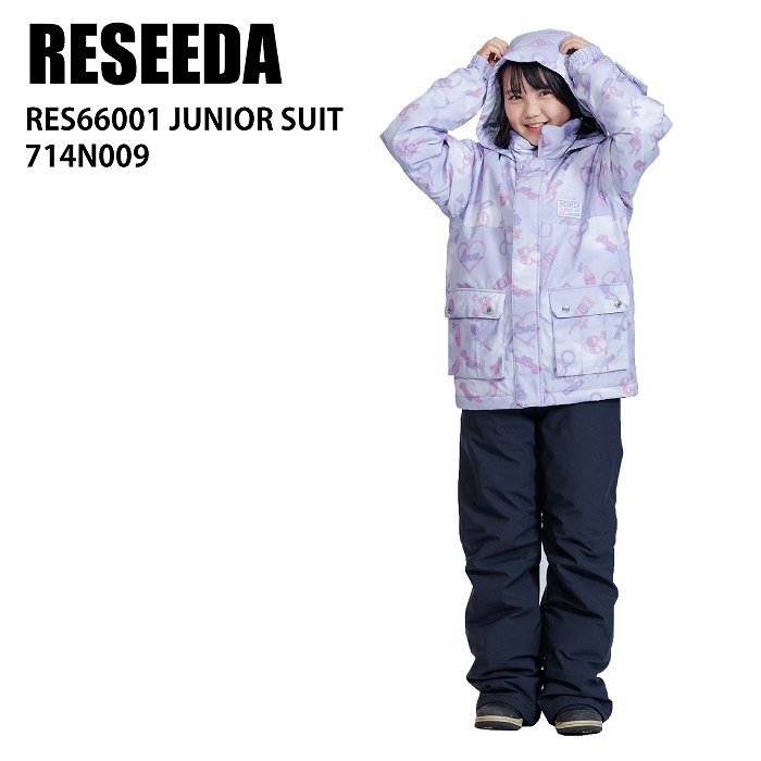 RESEEDA �쥻���� RES66001 JUNIOR SUIT 741N009 LILxBLK 23-24 ����˥������� ���å� �岼���å� ������ ���Ρ��ܡ��� ��ͷ�� ����