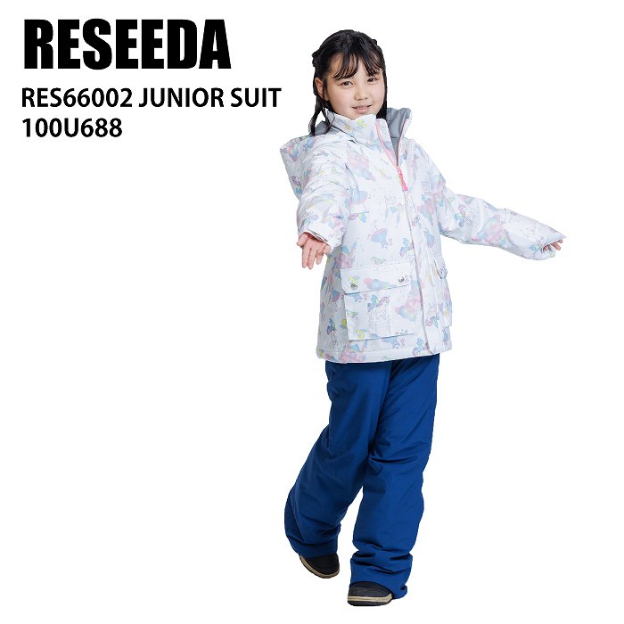 RESEEDA �쥻���� RES66002 JUNIOR SUIT 100U688 WHTxNVY 23-24 ����˥������� ���å� �岼���å� ������ ���Ρ��ܡ��� ��ͷ�� ����