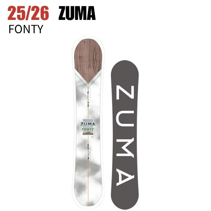 2026 ZUMA ツマ FONTY FONTY 25-26 ボード板 スノーボード