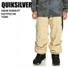 QUIKSILVER �����å�����С� EQYTP03198 SNOW DOWN PT TGW0 23-24 �ܡ��ɥ����� ��� �ѥ�� ���Ρ��ܡ���