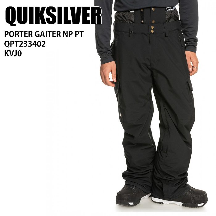 QUIKSILVER �����å�����С� QPT233402 PORTER GAITER NP PT KVJ0 23-24 �ܡ��ɥ����� ��� �ѥ�� ���Ρ��ܡ���