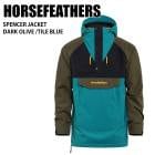HORSEFEATHERS �ۡ����ե������� SPENCER JACKET DARK OLIVE / TILE BLUE 23-24 �ܡ��ɥ����� ��� ���㥱�å� ���Ρ��ܡ��� ������
