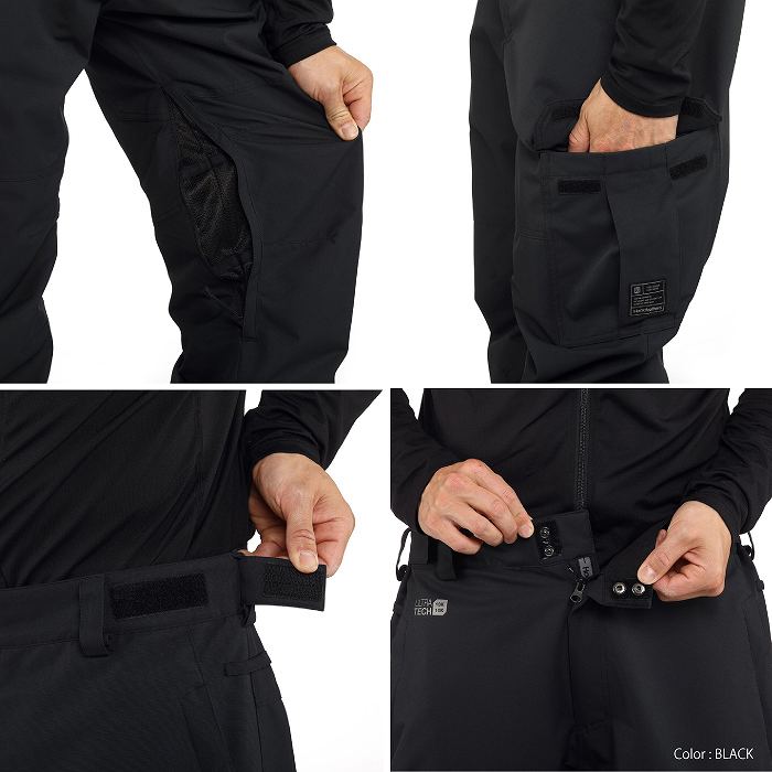 HORSEFEATHERS ホースフェザーズ ROWEN PANT BLACK 25-26 ボードウェア