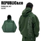 REPUBLIC&CO ѥ֥å PARKLIVE JACKET Olive 24-25  ˥å 㥱å Ρܡ ѥ 饤ȥ ɿ
