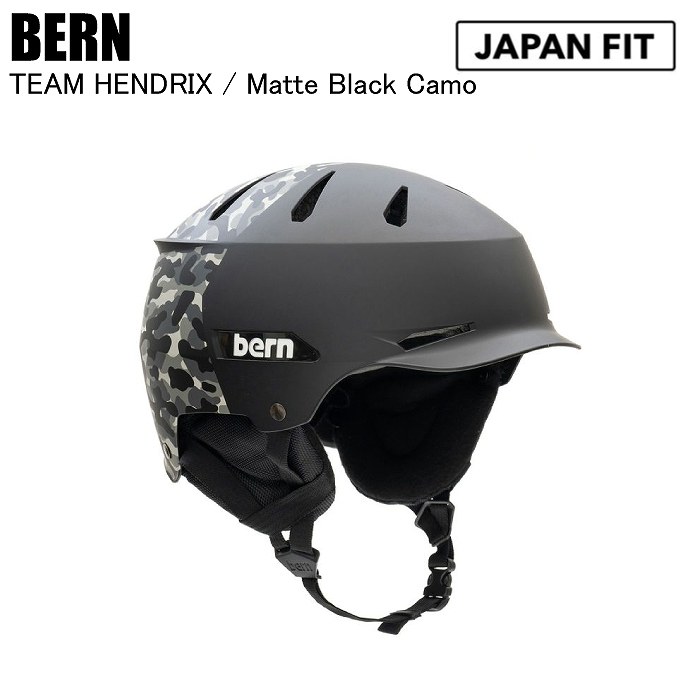 BERN �С��� BE-SM34T23BCH TEAM HENDRIX Matte Black Camo hatstyle �С���إ��å� �ܡ��ɥإ��å� ���Ρ��ܡ���