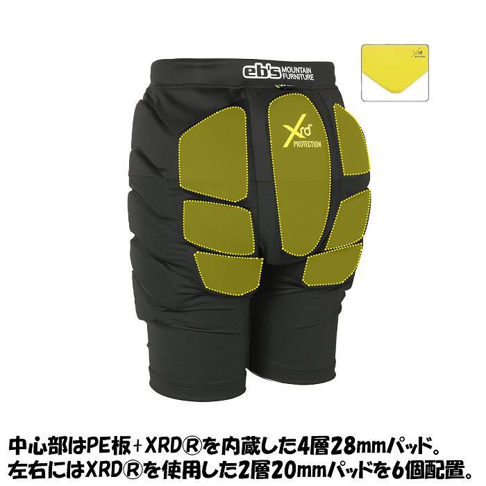 新品 プロテクター ケツパッド ヒッププロテクター eb's