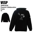 VESP �٥��� SNMS2028 Peanuts Collaboration Parka BK 24-25 ������ ��� ��˥��å��� �ѿ她�����å� �饤�ȥ����� ���Ρ��ܡ���
