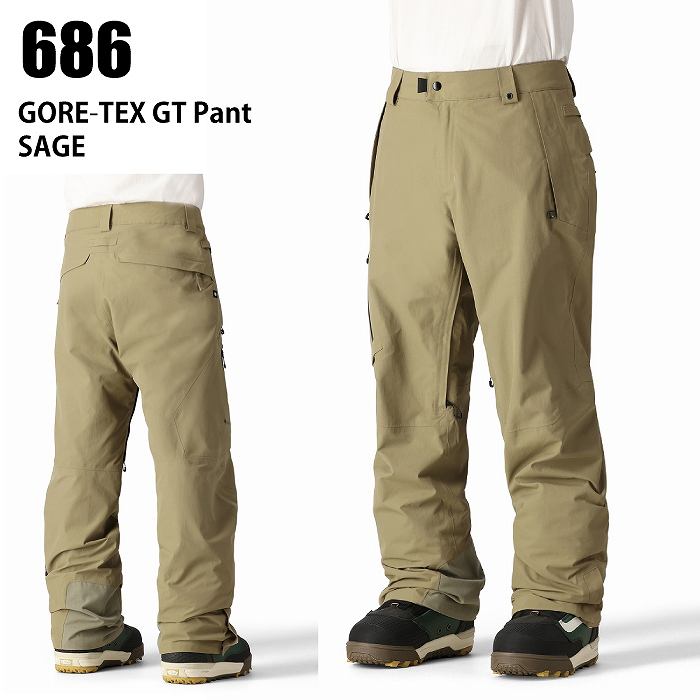 686 シックスエイトシックス M2W203 GORE-TEX GT PANT SAGE 24-25