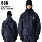 686 ���å��������ȥ��å��� M4WN140 DOJO SHELL JACKET BLUE AIRBRUSH 24-25 ������ ��� ���㥱�å� �����ϥ�