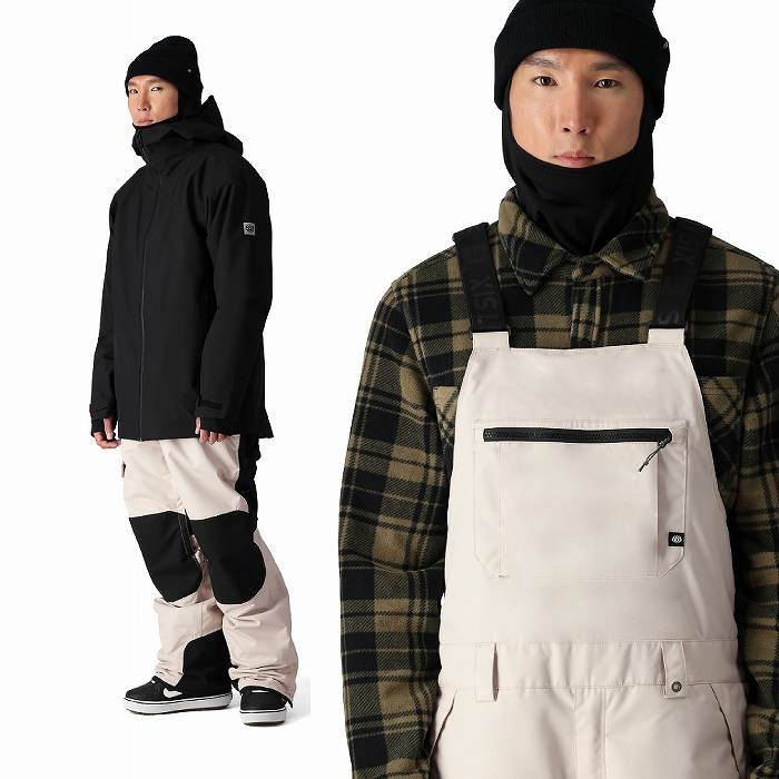 686 シックスエイトシックス M2W211 HOT LAP INSULATED BIB LIMESTONE