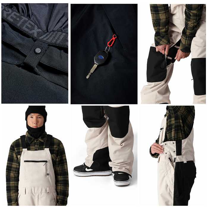 686 シックスエイトシックス M2W211 HOT LAP INSULATED BIB LIMESTONE COLORBLOCK 24-25 ウエア メンズ ビブ パンツ ロクハチ 686 シックスエイトシックス M2W211 HOT LAP INSULATED BIB LIMESTONE