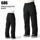 686 ���å��������ȥ��å��� M2W213 INFINITY INSULATED CARGO PANT BLACK 24-25 ������ ��� �ѥ�� �����ϥ�