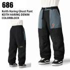 686 ���å��������ȥ��å��� M4WN230 KEITH HARING GHOST PANT KEITH HARING DENIM COLORBLOCK 24-25 ������ ��� �ѥ�� �����ϥ�