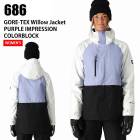 686 M2W302 GORE-TEX WILLOW INS JACKET PURPLE IMPRESSION COLORBLOCK 24-25  ǥ 㥱å ϥ 
